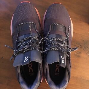 On Running Cloudnova Men's Shoes - Black and Pink